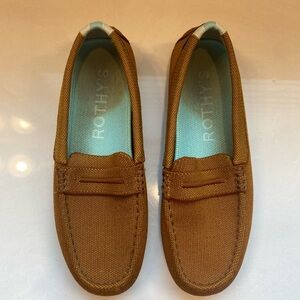 Rothy’s camel/brown loafers. Size 7. Worn once, new!